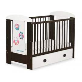 Babysäng 120x60cm Uglor med lådor MAXI