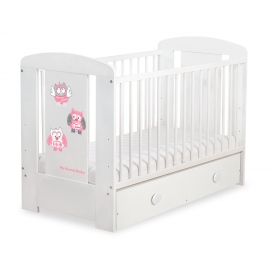 Babysäng 120x60cm Uglor med lådor MAXI