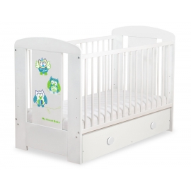 Babysäng 120x60cm Uglor med lådor MAXI