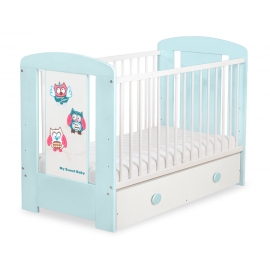 Babysäng 120x60cm Uglor med lådor MAXI