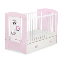 Babysäng 120x60cm Uglor med lådor MAXI