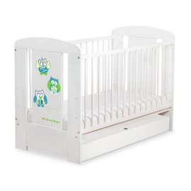 Babysäng 120x60cm Uglor med lådor STANDARD