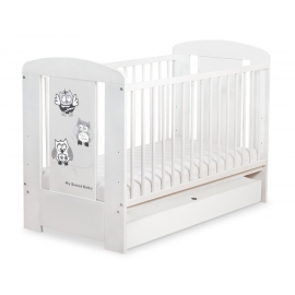 Babysäng 120x60cm Uglor med lådor STANDARD