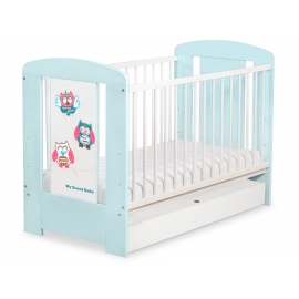 Babysäng 120x60cm Uglor med lådor STANDARD