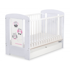 Babysäng 120x60cm Uglor med lådor STANDARD