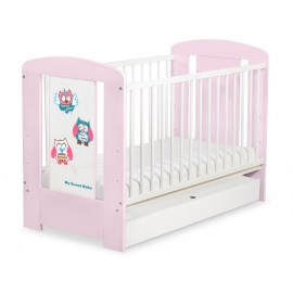 Babysäng 120x60cm Uglor med lådor STANDARD