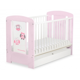 Babysäng 120x60cm Uglor med lådor STANDARD
