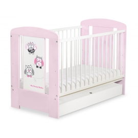 Babysäng 120x60cm Uglor med lådor STANDARD