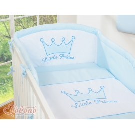 Bäddset / Baby Sängkläder 3-delar- Little Prince/Princess blå