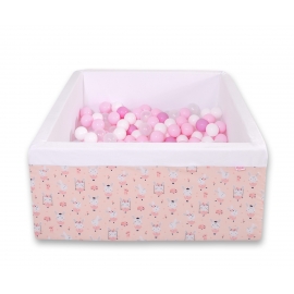 Bollhav minky med 200 bollar, Bollpool - ballerinas rosa