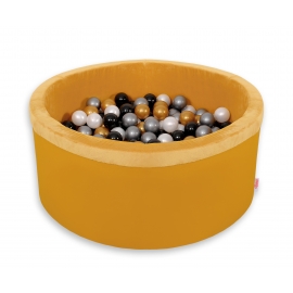 Bollhav minky med 200 bollar, Bollpool - honig gelb