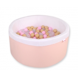 Bollhav minky med 200 bollar, Bollpool - pulverrosa