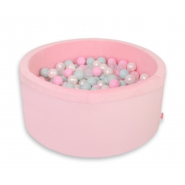 Bollhav minky med 200 bollar, Bollpool - rosa