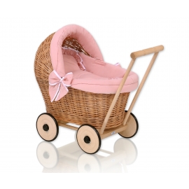 Dockvagn i Rotting med Dusty Pink Bäddset