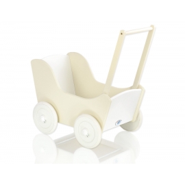 Dockvagn i trä Milla utan bäddset Vit-Beige