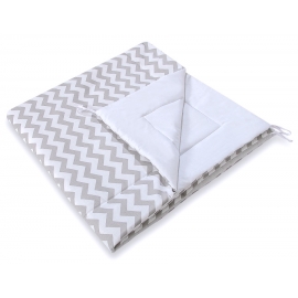 Double-sided Tipitält lekmatta dubbelsidig Chevron grå