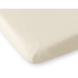 Dra-på-lakan frotté 140x70cm- Cream