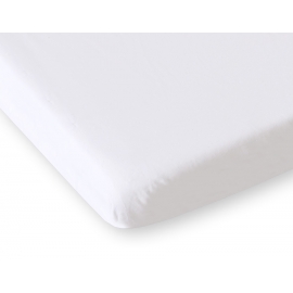 Dra-på-lakan i bomull 120x60cm vit