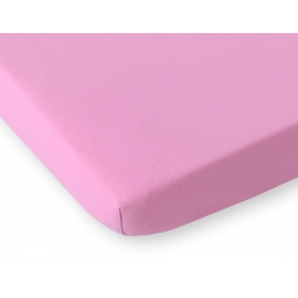 Dra-på-lakan i jersey 120x60cm- rosa