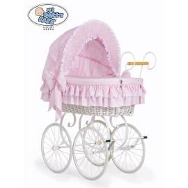 Exklusiv Retro Babykorg Victoria - rosa