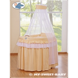 Extra textil 4 delar uppsättning till babykorg no. 92001-303
