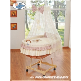 Extra textil 4 delar uppsättning till babykorg no. 99690e-326 i 79690e-326