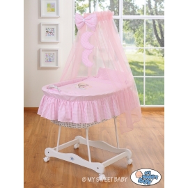 Extra textil 4 delar uppsättning till babykorg no. 99690e-806 i 79690e-806