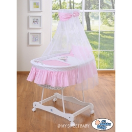 Extra textil 4 delar uppsättning till babykorg no. 99690e-814 i 79690e-814