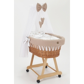 Flätad Babykorg med hjul