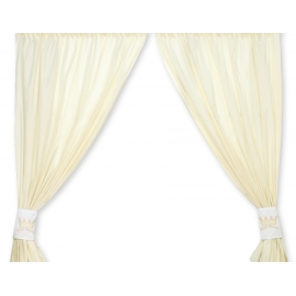Gardiner för barnrum Little Prince/Princess cream