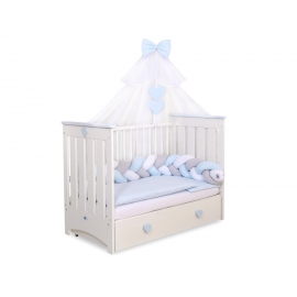 Himmel Stor Myggnät till Babysäng Chiffon blå