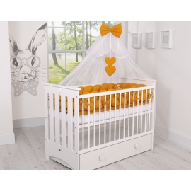 Himmel Stor Myggnät till Babysäng Chiffon Senap