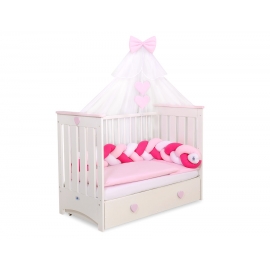 Himmel Stor Myggnät till Babysäng Chiffon vit