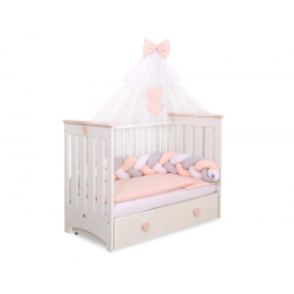 Himmel Stor Myggnät till Babysäng Chiffon vit
