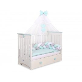 Himmel Stor Myggnät till Babysäng Chiffon vit
