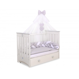 Himmel Stor Myggnät till Babysäng Chiffon vit