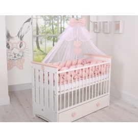 Himmel Stor Myggnät till Babysäng Chiffon vit