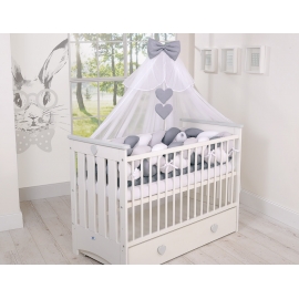 Himmel Stor Myggnät till Babysäng Chiffon vit