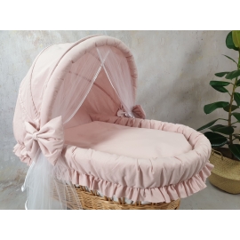 Rosa Textil till stor Baby Vagga för en flicka
