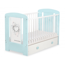 Spjälsäng 120x60cm Chic med lådor MAXI