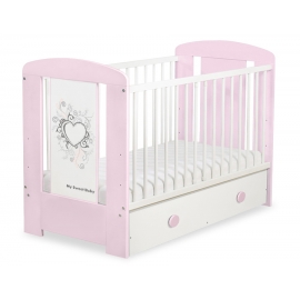 Spjälsäng 120x60cm Chic med lådor MAXI