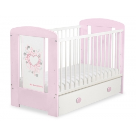 Spjälsäng 120x60cm Chic med lådor MAXI