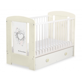 Spjälsäng 120x60cm Chic med lådor MAXI