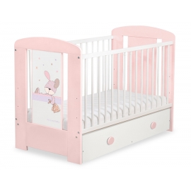 Spjälsäng 120x60cm Dreamy bunny med lådor MAXI
