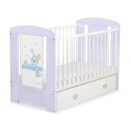 Spjälsäng 120x60cm Dreamy bunny med lådor MAXI