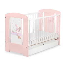 Spjälsäng 120x60cm Dreamy bunny med lådor STANDARD