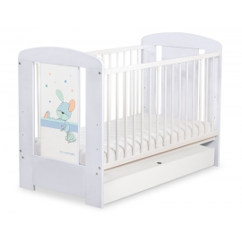Spjälsäng 120x60cm Dreamy bunny med lådor STANDARD