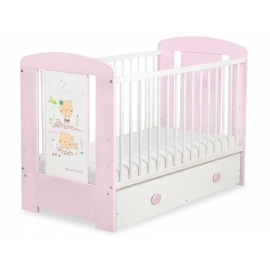 Spjälsäng 120x60cm Sweet bears med lådor MAXI