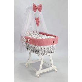 Vit babykorg baby flickor