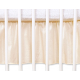 Volang / sängkappa till Babysäng 120x60cm- hjärtan cream